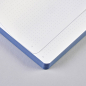 Preview: Nuuna, Notebook Surface M, Flex cover from smooth recyceld denim minidots pages, Transcendence, blue Hologram effect, inside